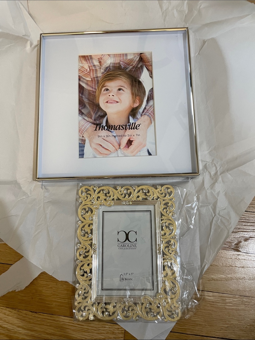 3 Frames NEW Classic Silver and Gold Decorative Photo Frames - Home Accents